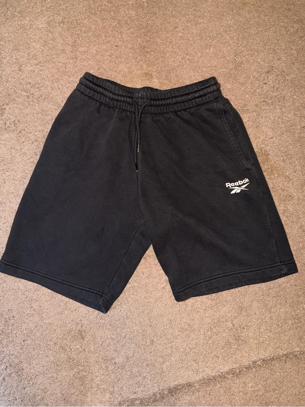 Reebok Black Men's Athletic Shorts with Logo